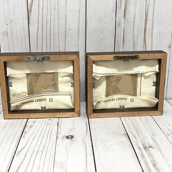 Vintage 1980s Sunset Designs Framed Embroidery Teddy Bears Boy/Girl Nursery Set - Picture 7 of 11